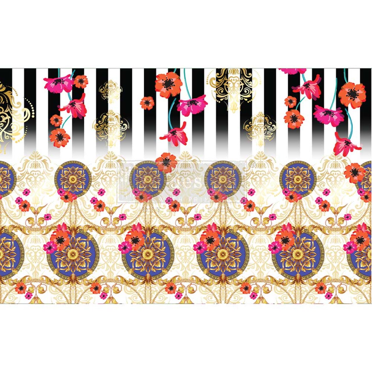 Redesign With Prima Decoupage Decor Tissue Paper - Cece Fashion & Flora - 1 sheet, 19.5"x30" 655350657109